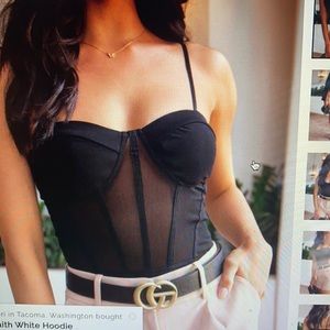 Sold out black mesh bodysuit